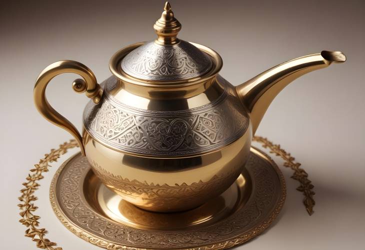 Traditional Dallah Coffee Pot with Long Spout for Arabic Coffee