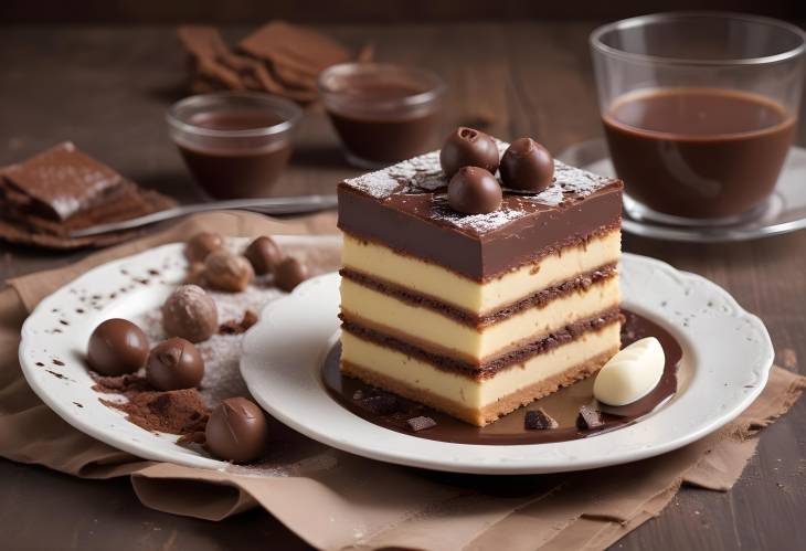 Traditional Italian Chocolate Delight with Rich Layers and Classic Ingredients