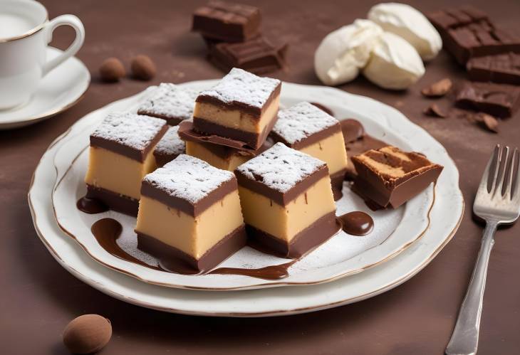 Traditional Italian Chocolate Dessert with Rich Cream and Decadent Flavors