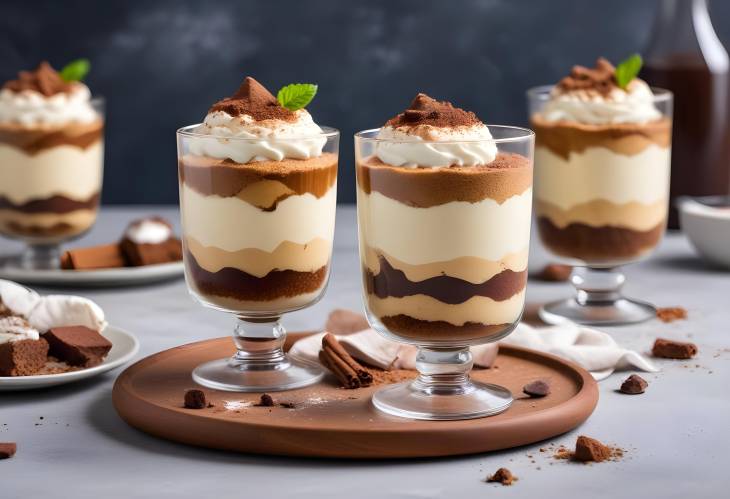 Traditional Tiramisu Dessert with Rich Coffee Flavor and Creamy Mascarpone