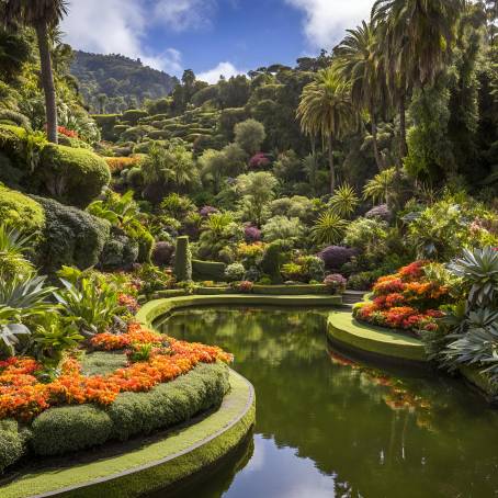 Tranquil Lake at Monte Palace Tropical Garden A Hidden Oasis in Madeira