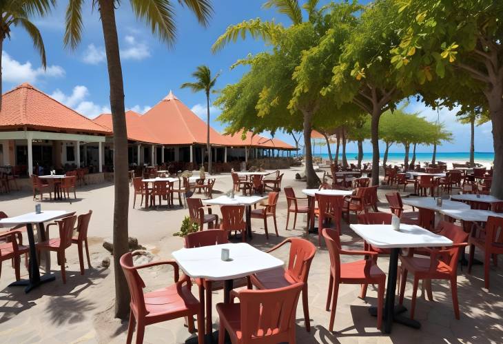 Tranquil OpenAir Cafe in Aruba Scenic Beachside Dining Experience