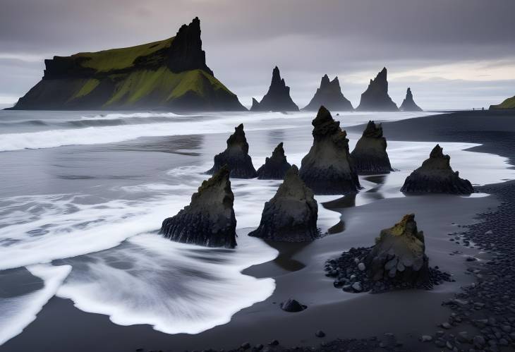 Troll Toes Basalt Rock Formations at Reynisdrangar Vik, Iceland Natural Marvel