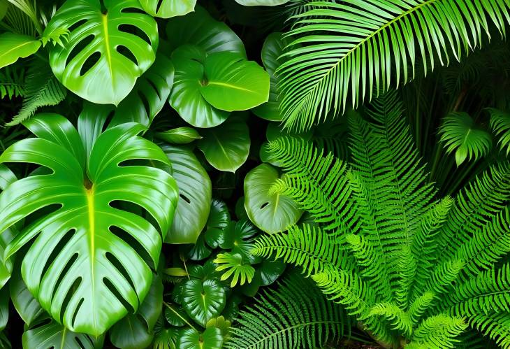 Tropical Foliage Monstera and Palm Collection