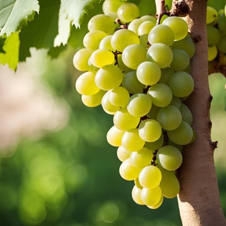 Turpan, Xinjiang Green Grapes with Vine Leaves A Taste of Chinas Fresh and Famous Fruits