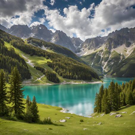 Turquoise Lake at Uzundere Seven Lakes, Erzurum  June 2021, Trkiye Travel