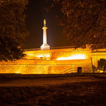 Twilight Over Kalemegdan Fortress and Victor Monument, Belgrade