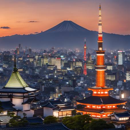 Twilight Tokyo Senso ji Temple  Sky tree Highlights