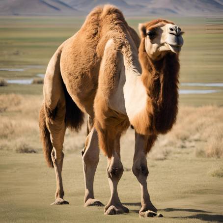 Two Humped Bactrian Camel Resilient Native of Mongolia Harsh Steppes