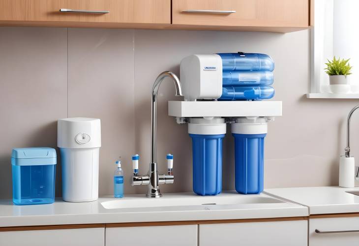 Under Sink Water Filtration System with Osmosis and Deionization, Clear Water Concept, Kitchen Insta