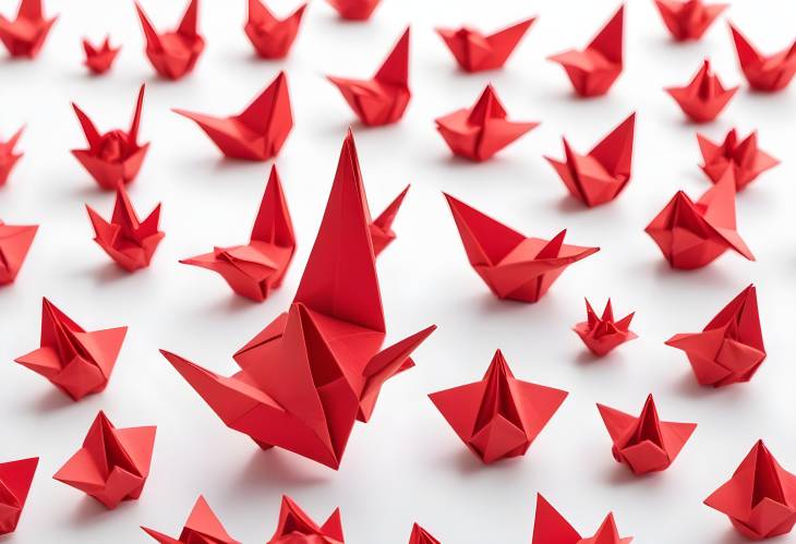 Unique Red Origami Snapology Figure A Fun Art Piece