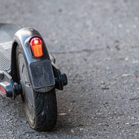 Urban Transport Innovation CloseUp of EcoFriendly Electric Scooter