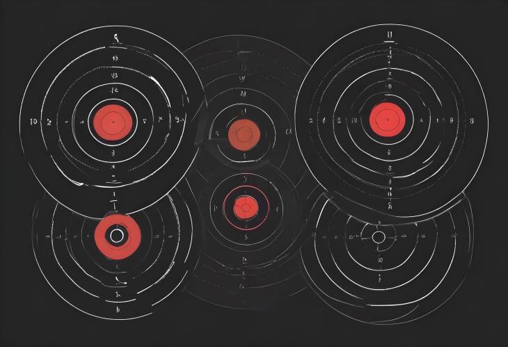 Vector Art of 5 Different Round Targets for Air Guns  Effective for Shooting Practice