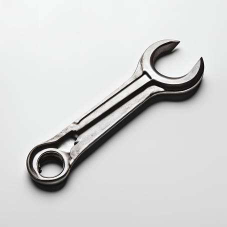 Versatile Wrench on White Background Professional Hand Tool for All Repairs