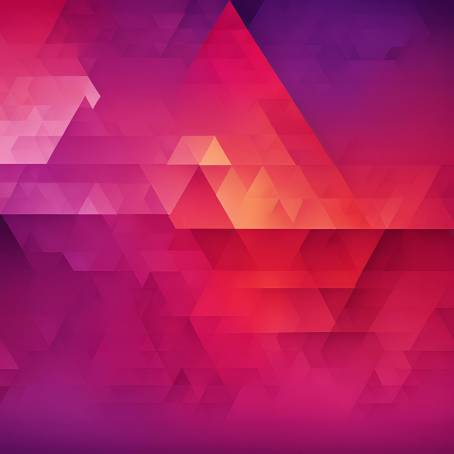 Vibrant Abstract Background Featuring Triangles with Violet to Red Gradient