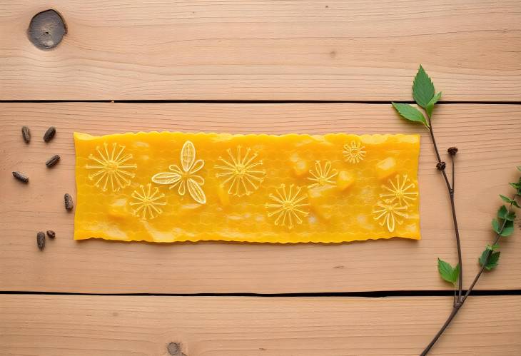 Vibrant Beeswax Wraps for Eco Friendly Food Storage on Wood