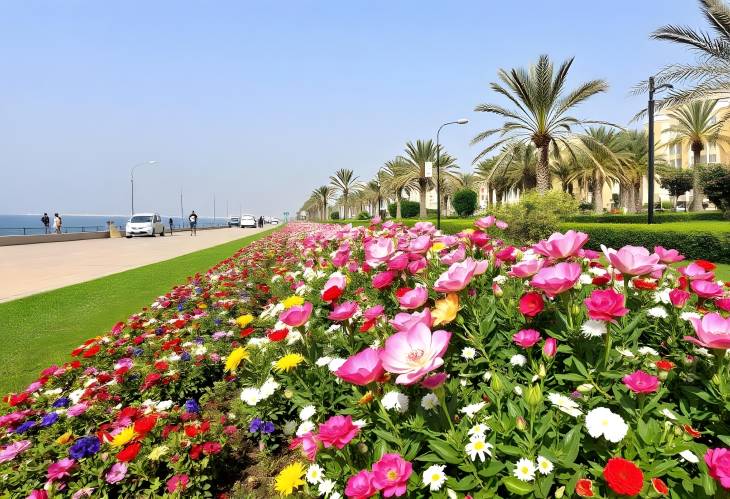 Vibrant Blooms at Al Khobar Corniche Garden