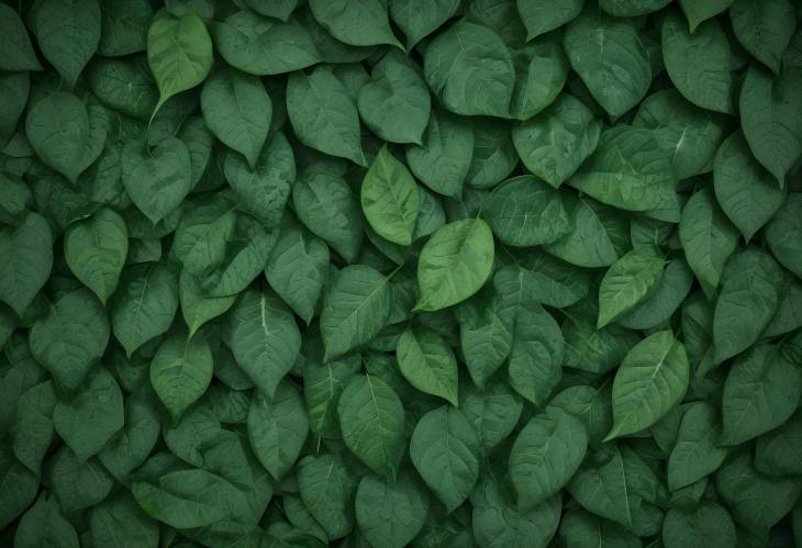 Vibrant Green Leaf Texture with Natural Pattern and Background