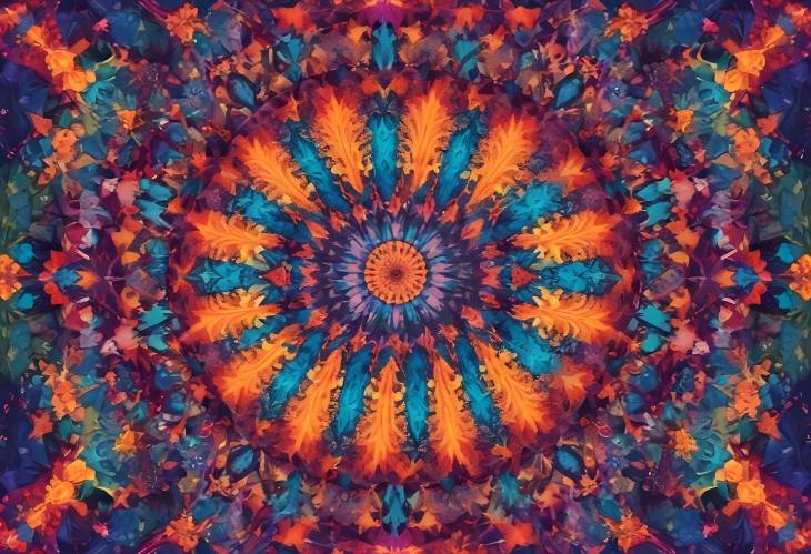 Vibrant Kaleidoscope of Patterns and Colors