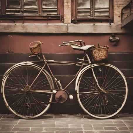 Vintage Bicycle Parking A Touch of Classic Charm in Modern Cities