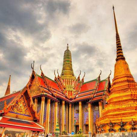 Wat Phra Kaew Sacred Temple with Emerald Buddha, Bangkok