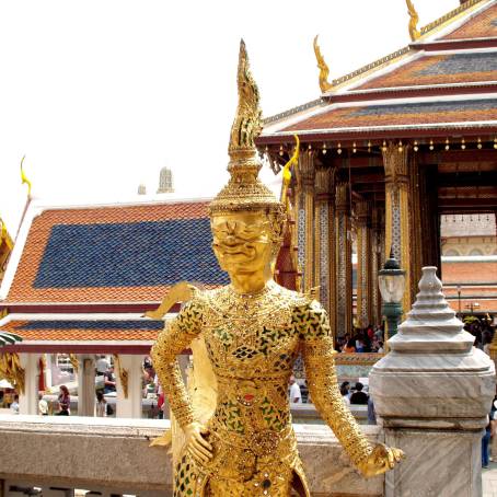 Wat Phra Kaew The Emerald Buddha Temple in Bangkoks Grand Palace