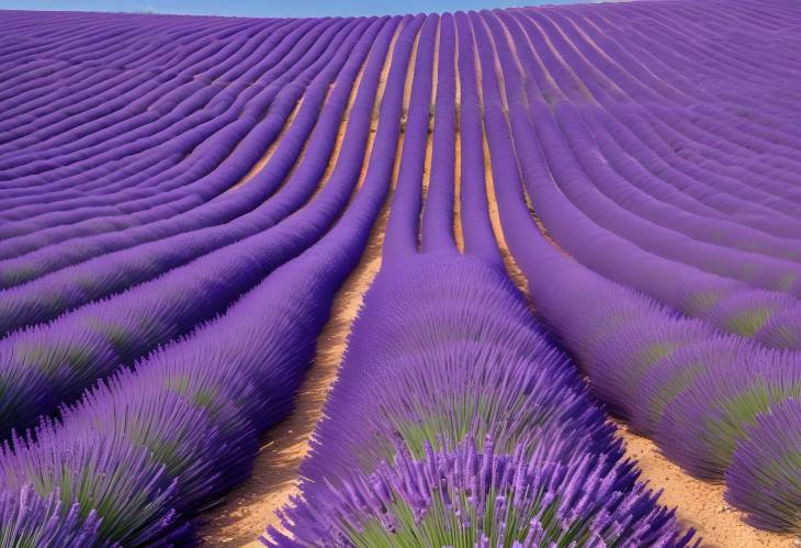 Wavy Lavender Fields in Provence A Floral Wonderland