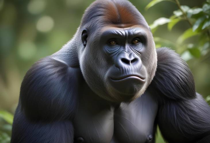 Western Lowland Gorilla in Captivity A Majestic Adult