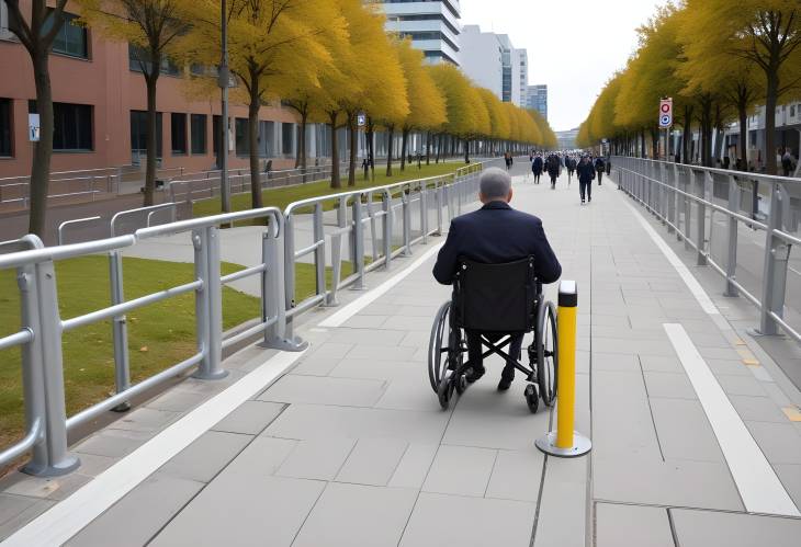 Wheelchair Ramp for Barrier Free Access Modern Building Design