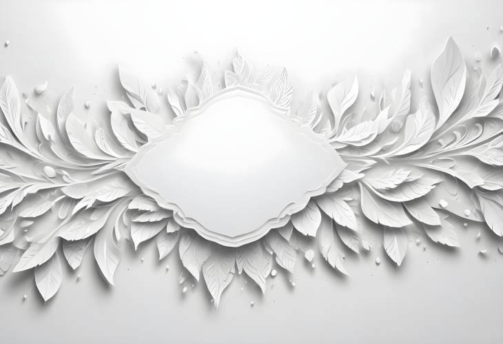 White Background with Creative Abstract Pattern for Elegant Banner and Graphic Design