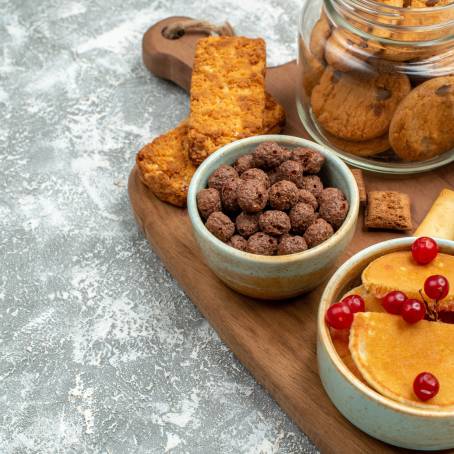 Wholesome Nut and Fruit Cookies in a Glass Jar