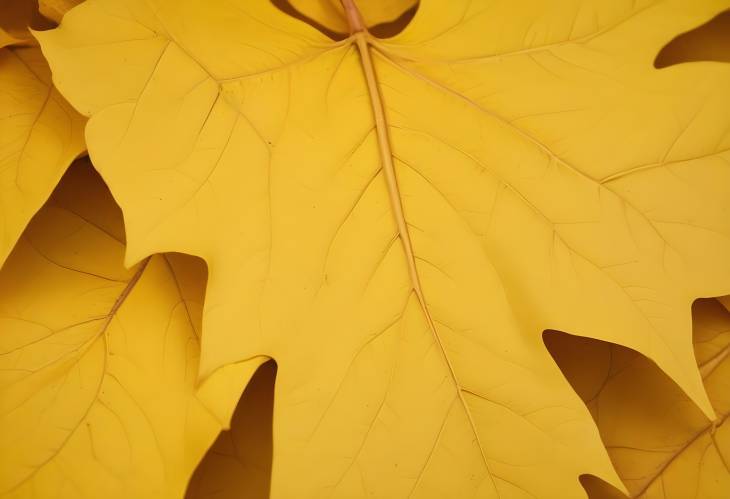 Yellow Leaf Close Up Capturing the Essence of Autumns Golden Glow