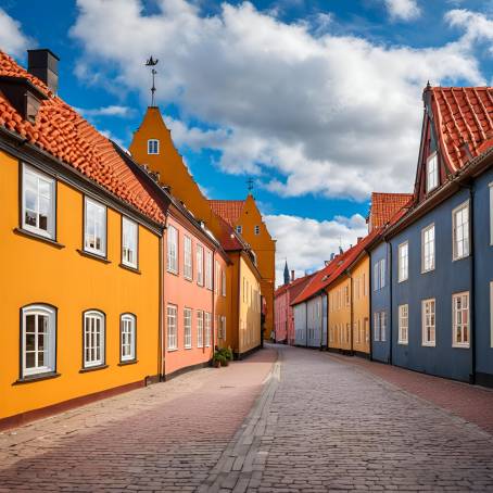 Ystad Colorful Streets Traditional Swedish Architecture in a Quaint Town