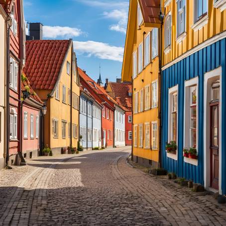 Ystad Colorful Streets Traditional Swedish Homes and Historic Charm