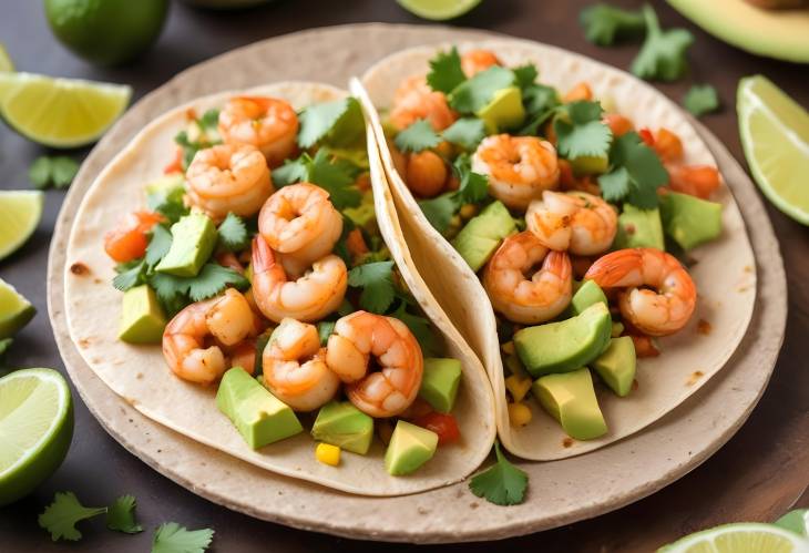 Zesty Spicy Shrimp Tacos with Ripe Avocado